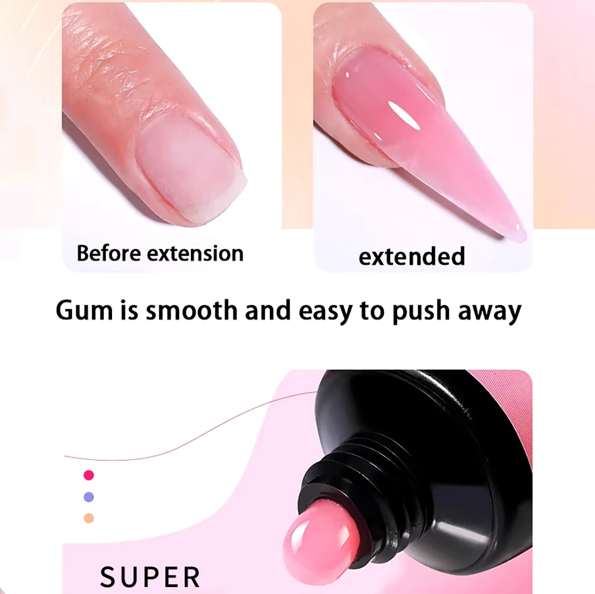 

Ovanlee 12 color nail crystal extension adhesive UV solid, paper free quick extension model adhesive 30ml