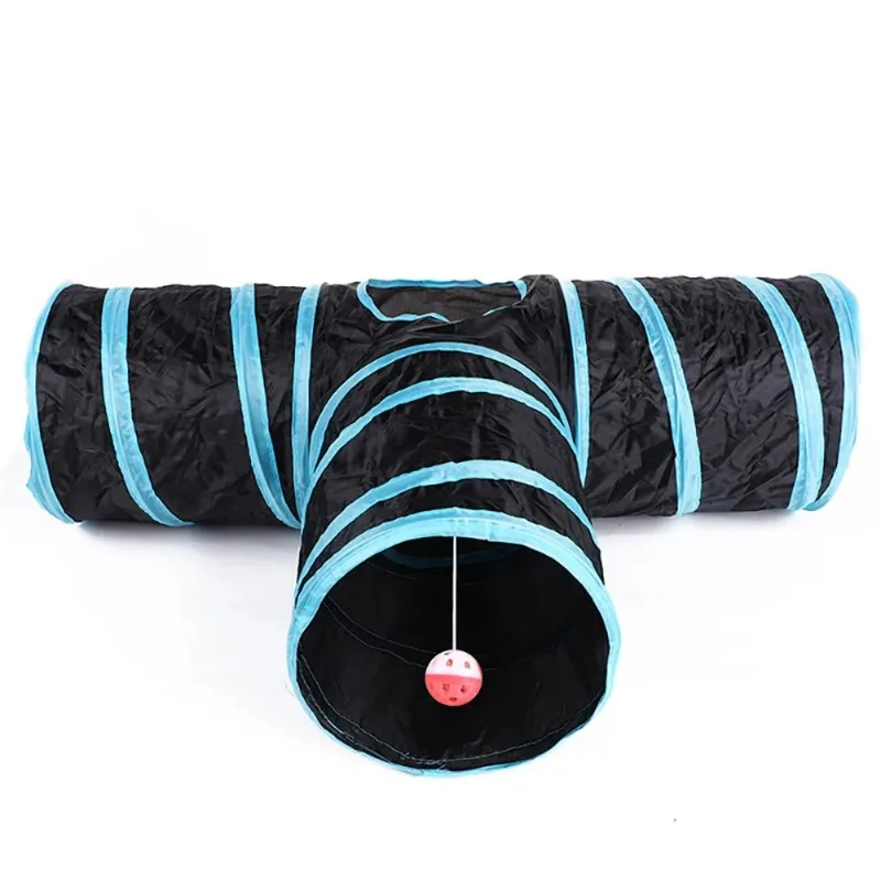 Cat Tunnel Pet Supplies Cat S T Pass Play Tunnel Foldable Tunnel Cat Toy Breathable Drill Barrel for Indoor Loud Paper