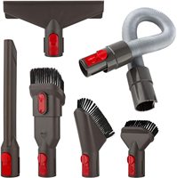 Accessory Tool Kit Attachment Set with Extension Hose for Dyson V7 V8 V10 V11 SV10 SV11 Cordless Vacuum Cleaner (6 in 1)