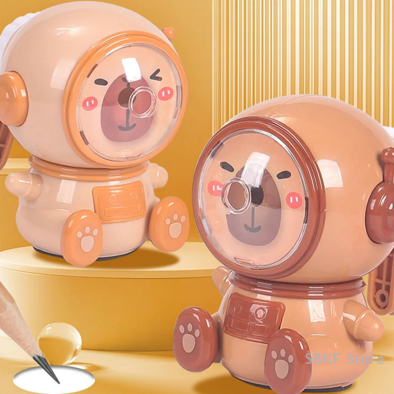 Auto Third Gear Cartoon Capybara Sharpener; An Attractive Lead Pencil Essential for Students