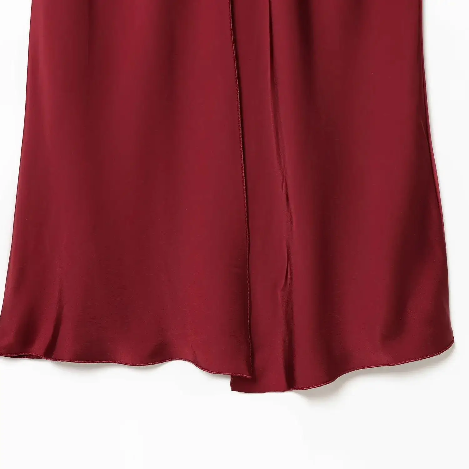 DiYiG DONNA 2025 Inverno Nuova Moda Raso di Seta Texture Slip Dress Chic Backless Drappeggiato Senza Maniche Abito Lungo Abiti Mujer