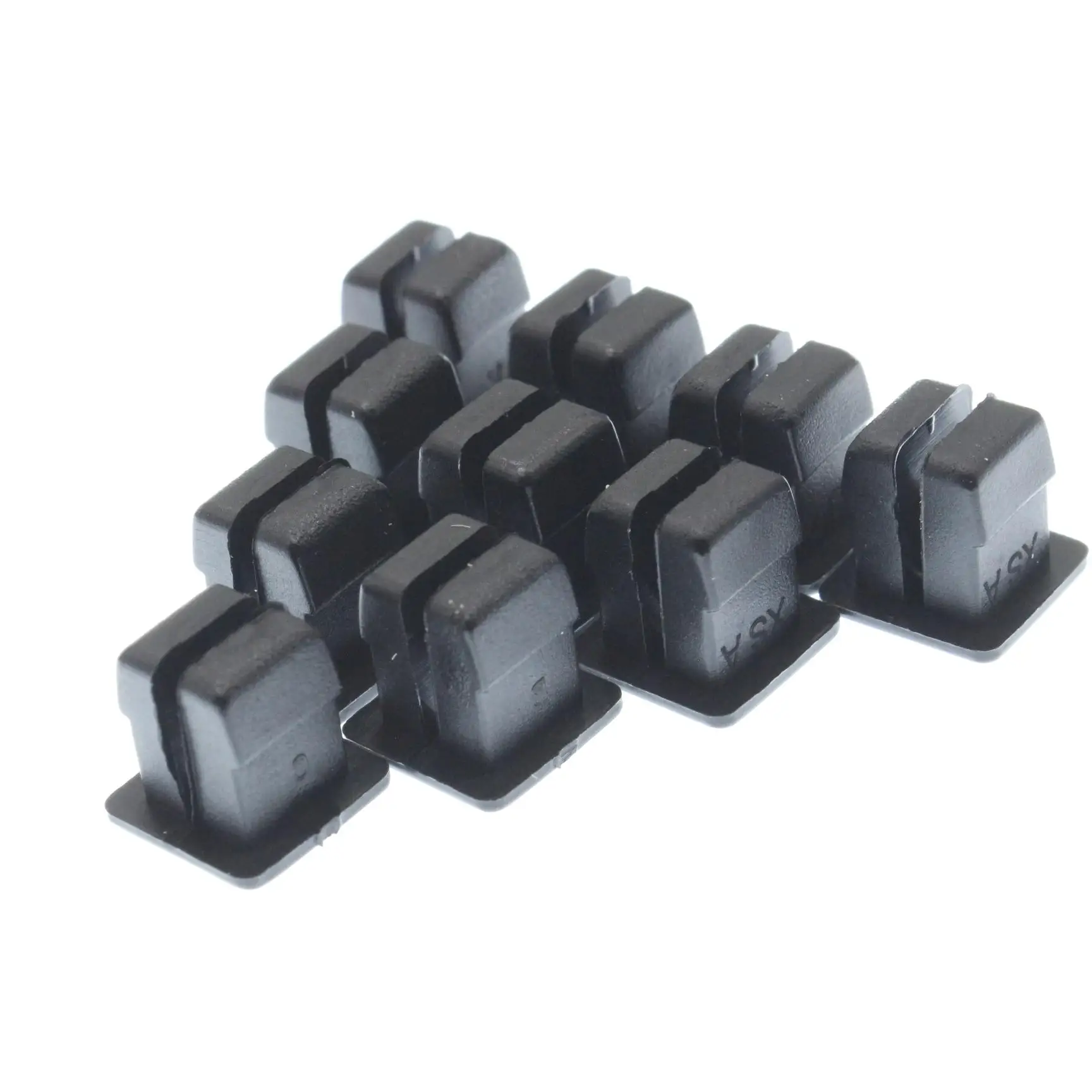 

10 pcs #6 Screw Size Locking Nut Retainer Clip Fit For GM 16503329 Fastener Grommet Nylon Black Square Hole Replacement