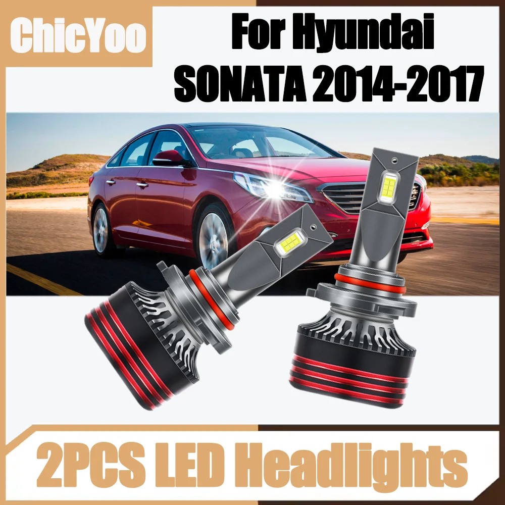 

2PCS 6000K White Auto Headlamps 150W 30000LM Canbus LED Car Headlights 3570 CSP Chips 12V For Hyundai SONATA 2014 2015 2016 2017