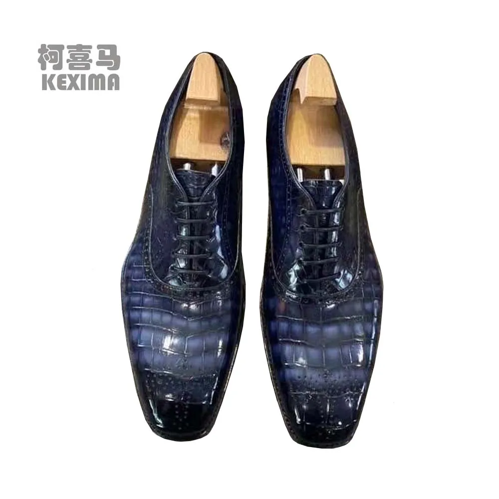 

yingshang new arrival men formal shoes men crocodile leather shoes male oxfords shoes male crocoodile shoes leather sole