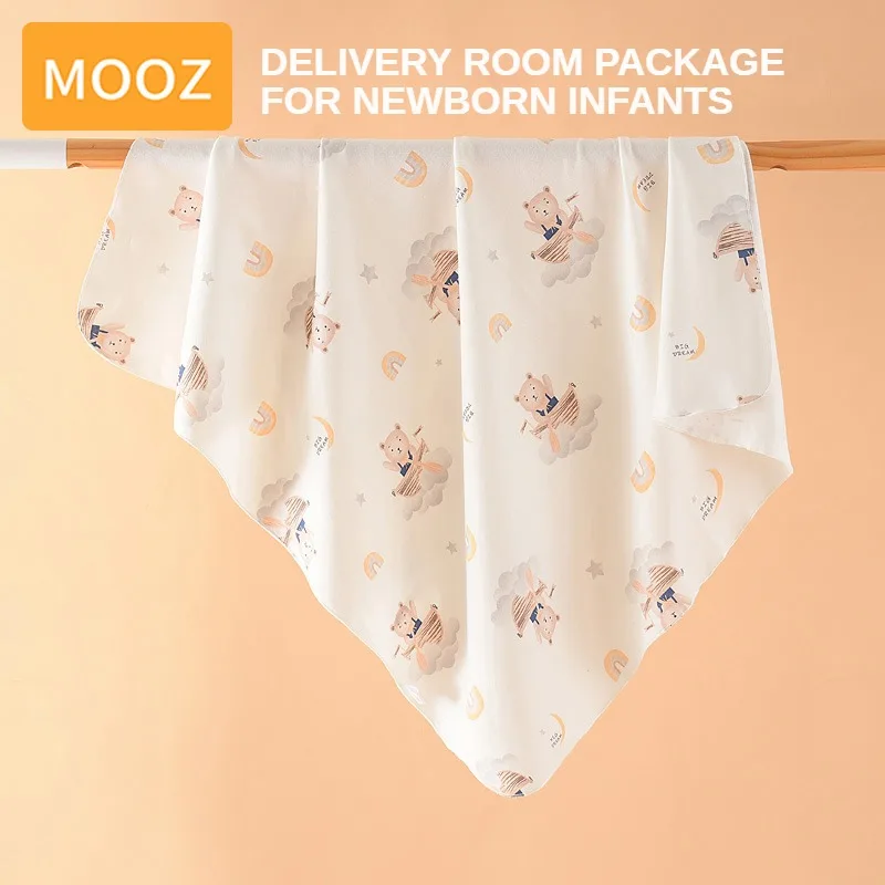 MOOZ coperta per neonati coperta per pisolino bozzolo neonato sacco a pelo in cotone 100% per biancheria da letto trapuntata per neonato estivo per bambini