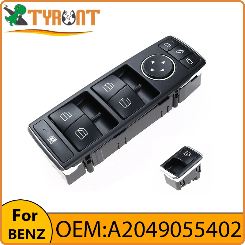 

TYRNT Electric Window Lift Switch Button A2049055402 A2049055302 A2049058202 For Mercedes Benz W204 W212 A207 C207 S212 X204