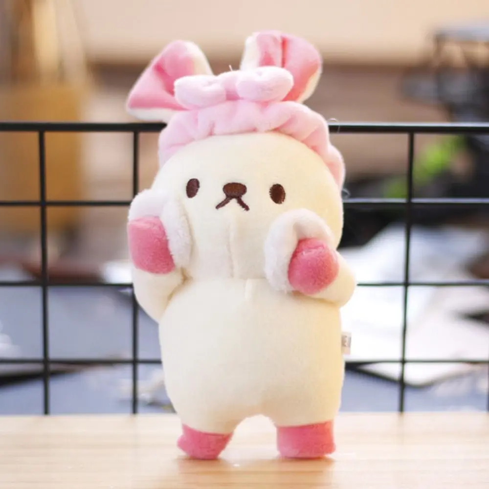 New Multicolor Keychain Plush Doll Soft Rabbit Piggy Bear Keychain Pendant Gifts Toy Cartoon Bathtowel Animal Universal