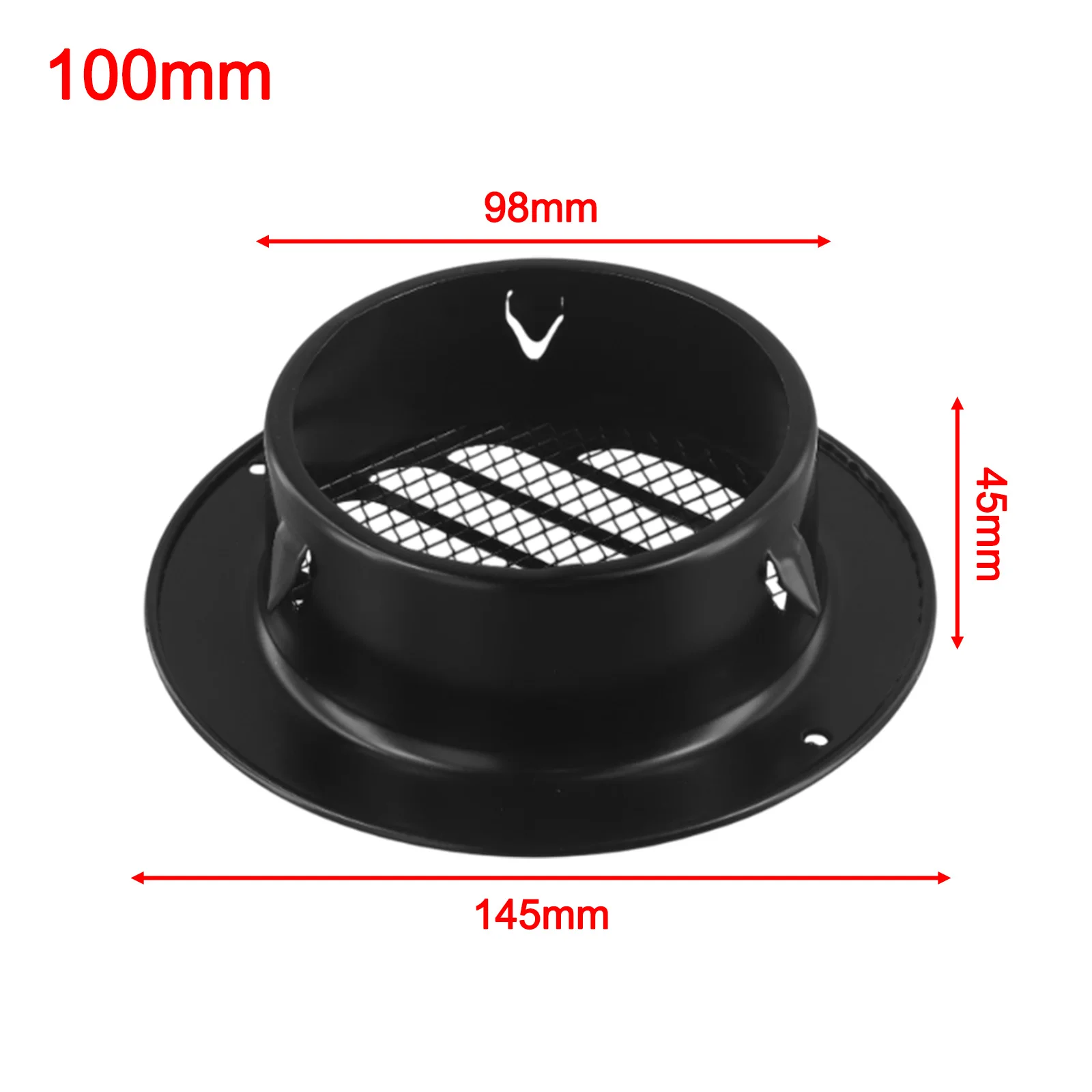شبكة تنفيس من الفولاذ المقاوم للصدأ باللون الأسود، مادة من الفولاذ المقاوم للصدأ، تطبيقات متعددة الاستخدامات تعزز دوران الهواء، تهوية منزلية