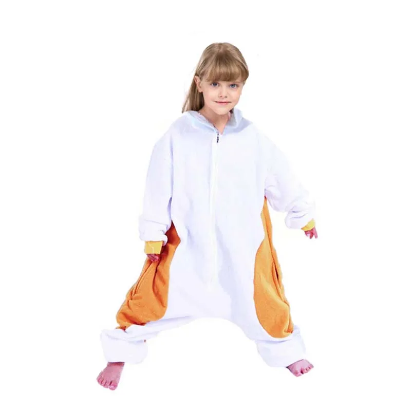 Zipper Kids Cartoon Hamster Cosplay Onesie Unicorn Pajama Children Baby Animal Halloween Sleepwear Boy Girls Raccoon Kigurumi