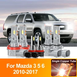 Car LED Headlight Bulbs 60000LM High Low Beam Front Lamps 12V Fog Lights For Mazda 3 5 6 2010 2011 2012 2013 2014 2015 2016 2017