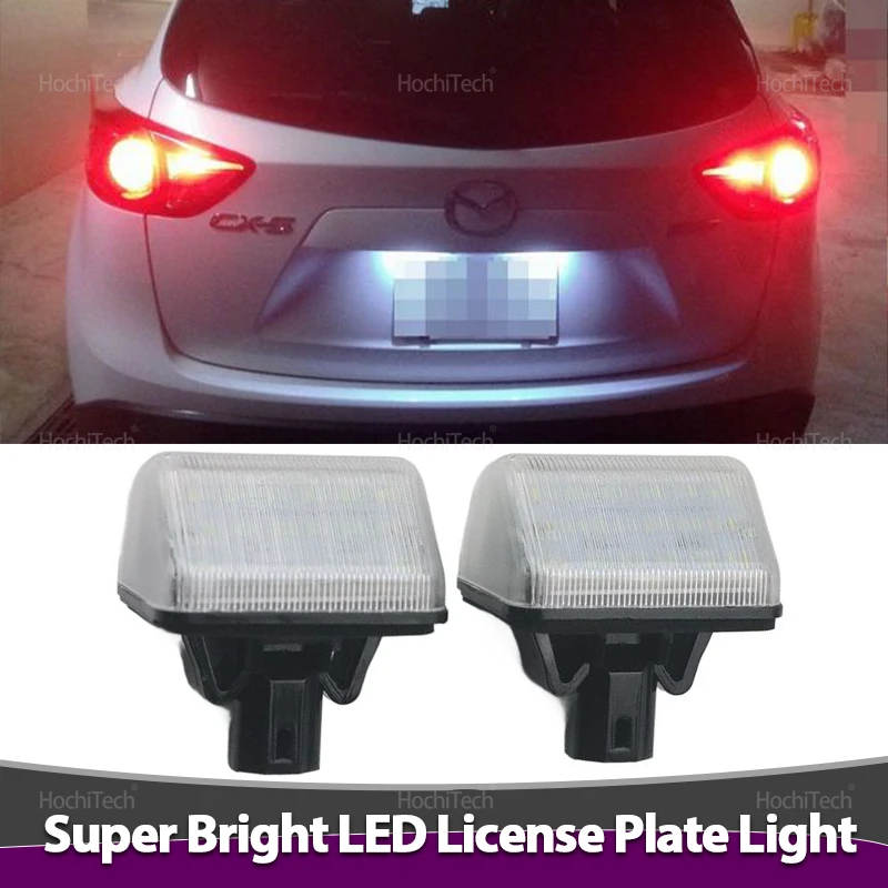 LED License Plate Light for Mazda 6 CX-7 Speed 6 2006 2007 2008 CX-5 2013 2014 White Error Free Number Plate Lamp