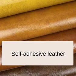 Glossy Self Adhesive Leather Repair Patch By Meters for Sofacovers Background Decoration DIY Sewing Plain PU Textile Smooth Soft