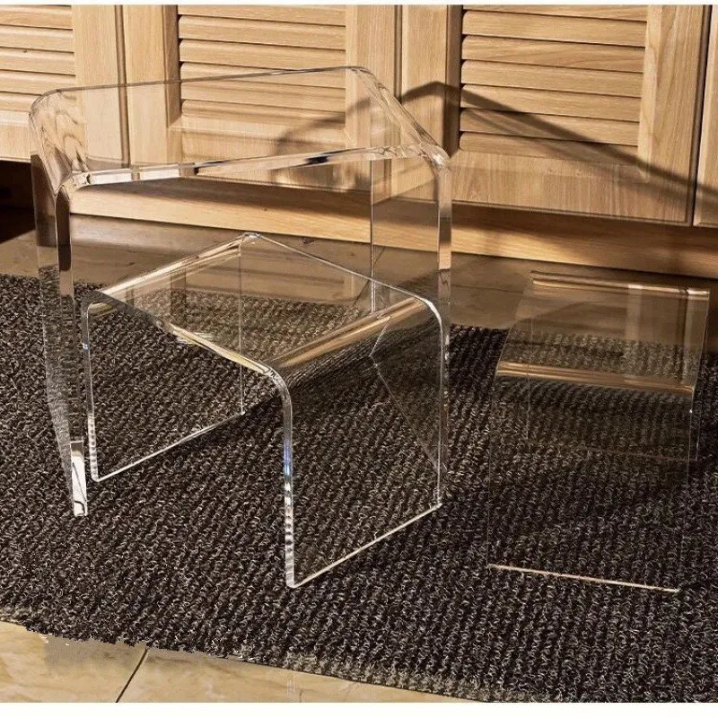 Bedroom Transparent Acrylic Nightstand Sofa Bedside Table Coffee Table Simple Sofa Side Table Fashion Modern Furniture