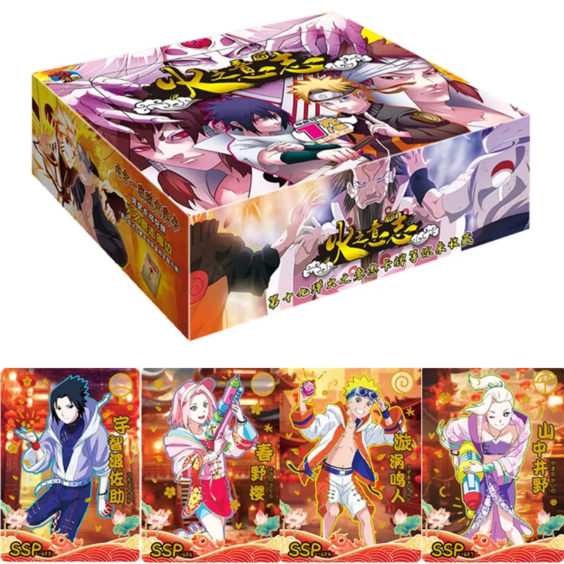 Nieuwe Naruto Kaarten HY-1901 Combinatie Cp Ssp Naruto Sasuke Sp Tsunade Cartoon Anime Limited Flash Card Kids Verjaardagscadeau Speelgoed