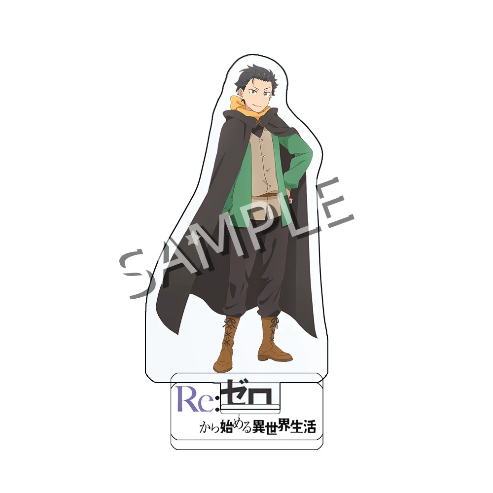 Re:Zero 15cm Acrylic Standee Beatrice Echidna Felt Julius Anime Character Model with Base Fans Gift Ornament keychain