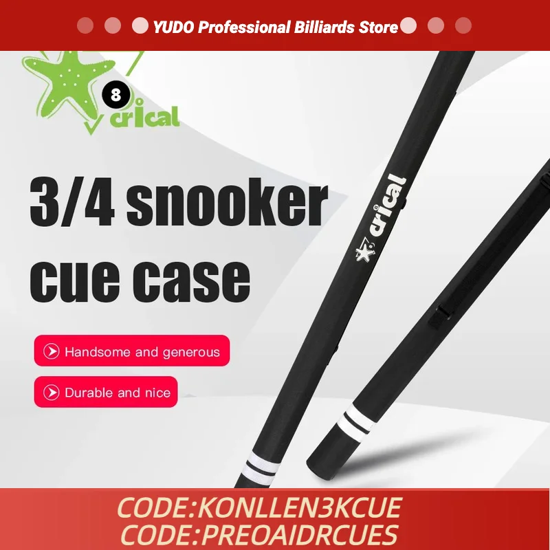 

CRICAL Cue Case 2 Holes 1*1 3/4 Rod Box Canvas Snooker Case Billiards Easy To Carry Cover Portable Durable Billiard Accessories