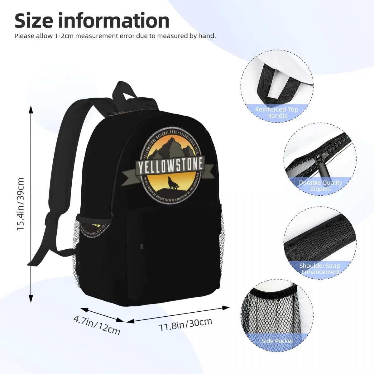 Yellowstone Quick Dry Dutton Ranch Backpack Daypack Large Capacity Boys Girls BookBag Shoulder Bags for Men Women Children Bag