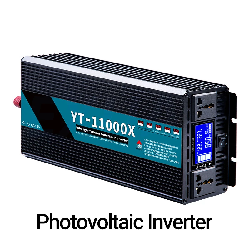 Car Mounted Pure Sine Wave Inverter Converts 12V24V48V60V72V To 220V Power Supply Household High Power Auto Repair Sine Inverter