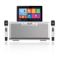 KTV Karaoke Machine Full System(Includ TouchScreen+Karaoke Amplifier/mixer+Wireless Microphone+Speaker）All in One Karaoke Player