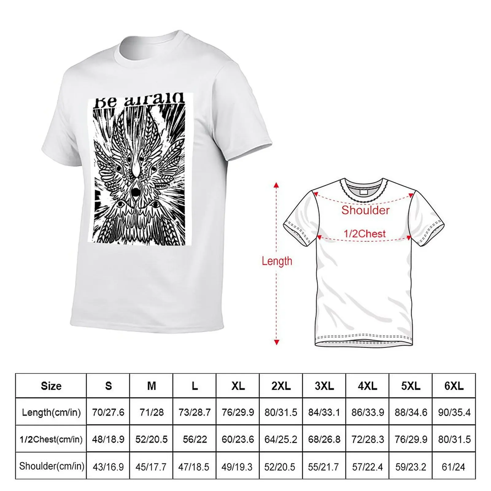 Biblically accurate angel print design T-Shirt Large Size Loose Casual Tee
