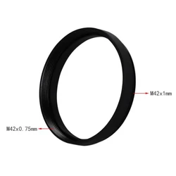 Agnicy Adapter Ring M42x0.75mm Internal Thread to M42x1mm External Thread T2 Thread