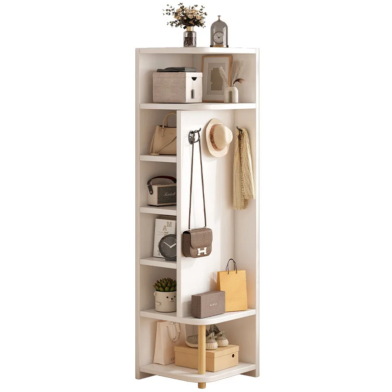 

Corner Cabinet Household Simple Storage Cabinet Living Room Corner Wall Display Cabinet Study Floor-to-ceiling Bookcase B