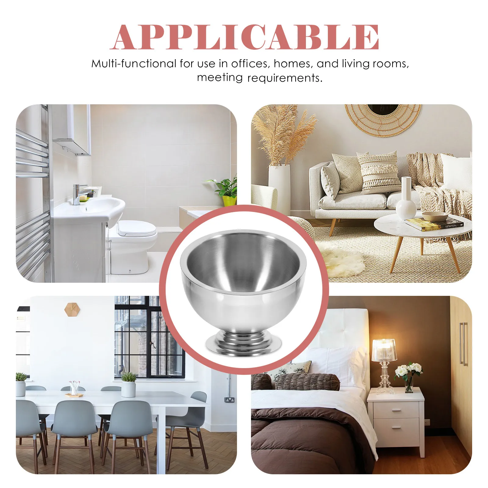 

Миска для приправ из нержавеющей стали с наклонным краем, многофункциональная сервировочная миска для хот-пота, фуршета, соусов и закусок