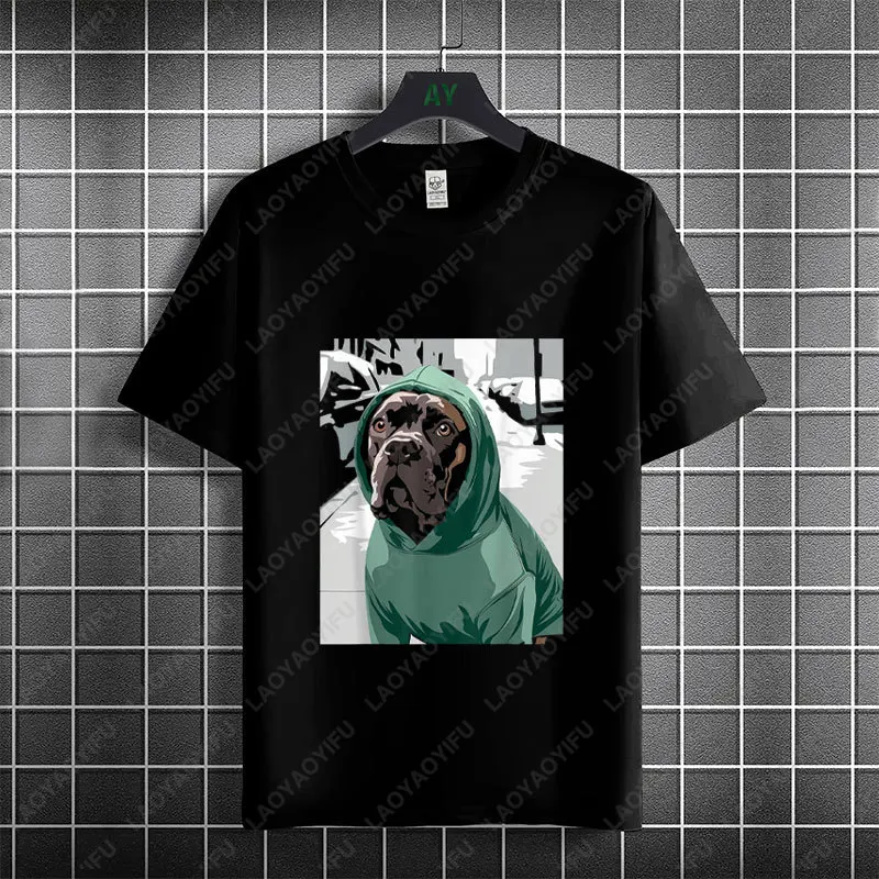 American Bully Pride Street Style Graphic T-shirt Short Sleeve Round Neck Casual Outdoor Streetwear Sports Tshirt Men Clothing