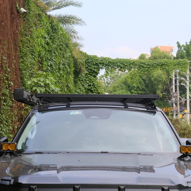4X4 Offroad Car Aluminum Roof Rack Universal Design Platform Roof Rack With Heavy Duty Loading