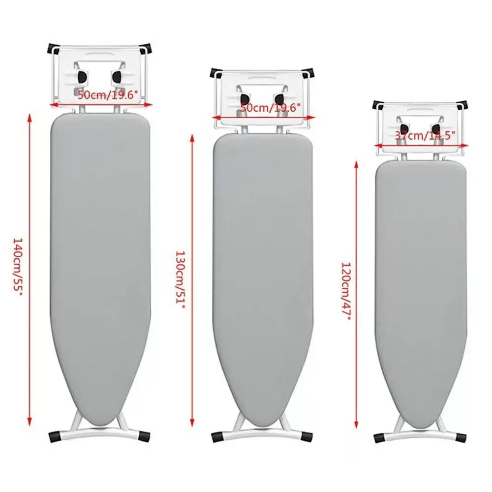 140*50cm Bügelbrettbezug Silber Hitzebeständiger Bügelbrettbezug Elastischer Bügelschutz Bügelbrett-Zubehör – Detail 1