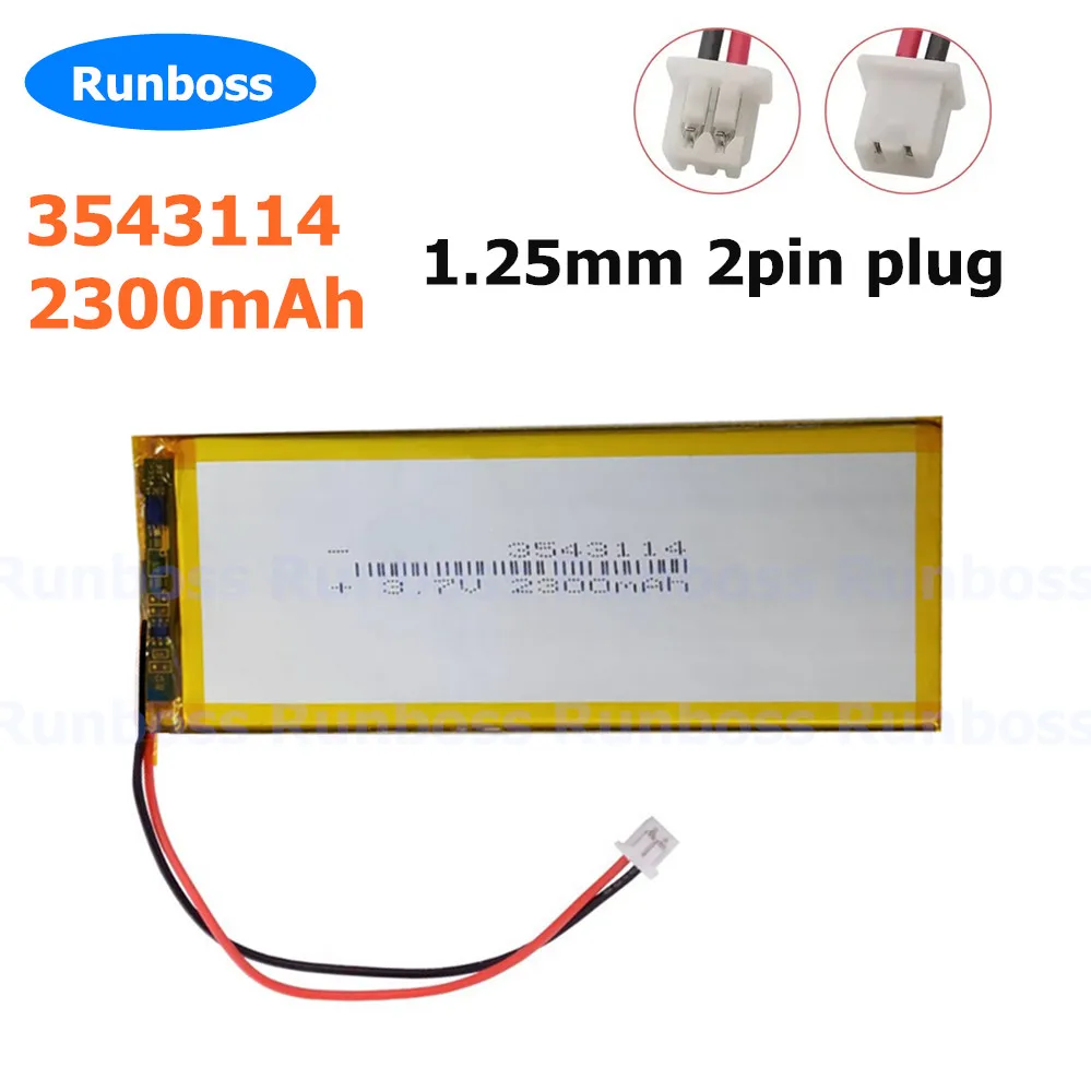 3543114 3,7 V 2300 mAh Li-Polymer-Akku für GPS Bluetooth-Tastatur Ikki65 Aurora R2 Nuphy Air75 Digitale Produkte Goophone 5,5