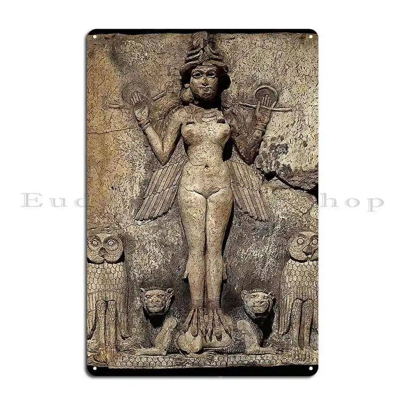 The Burney Relief Queen Of The Night 2 Metal Plaque Cinema Classic Bar Printed Design Tin Sign Poster