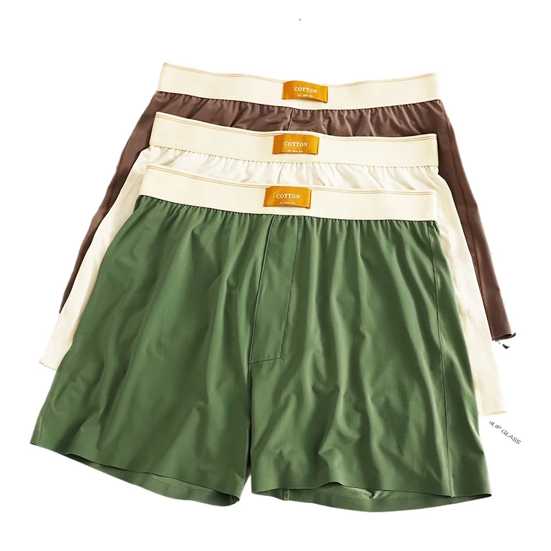 

Men Beach Board Short Youth Mid-rise Sportswear Ice Silk Thin Quick Dry Loose Breath Comfort Home Sleep Pajama Outdoor Leg Trunk