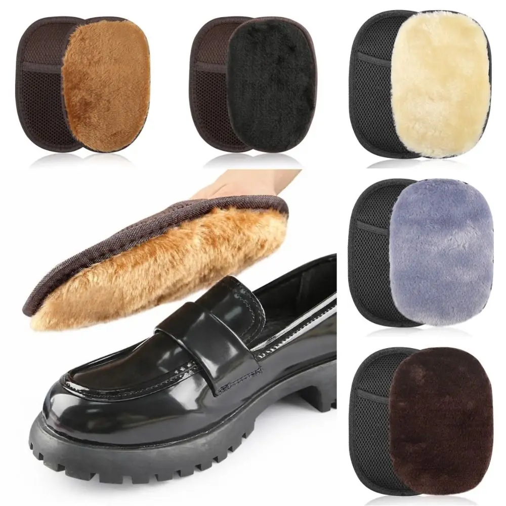 Quality Labor-saving Shoes Polished Gloves Mesh Fabric Shoe Care Shoes Cleaning Tool Polished Glove Handbag