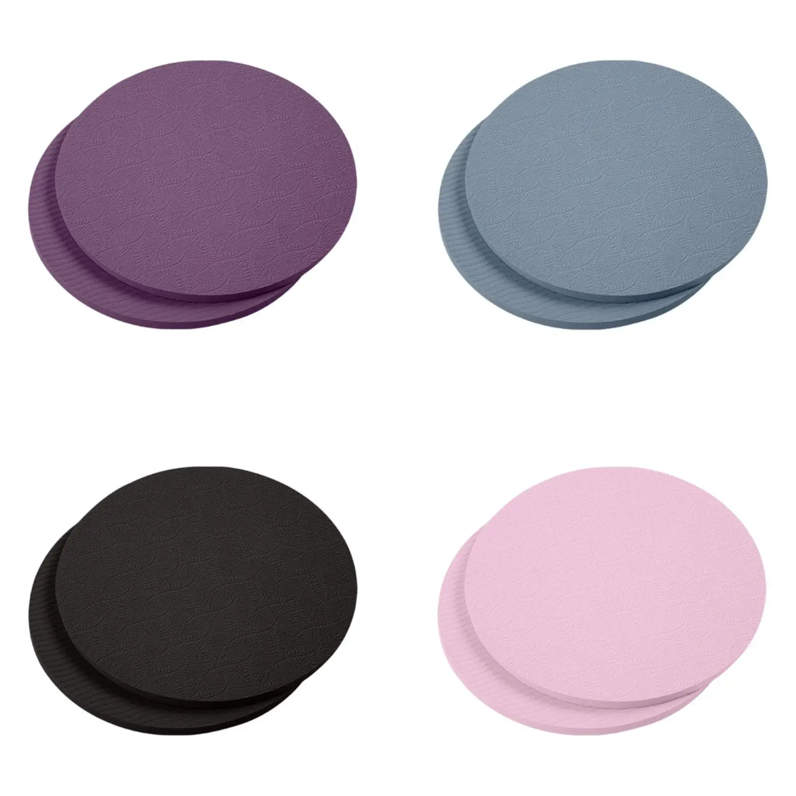 

2 Pieces Yoga Kneeling Pads 7x0.4inch Anti Slip Accessories Exercise Cushion