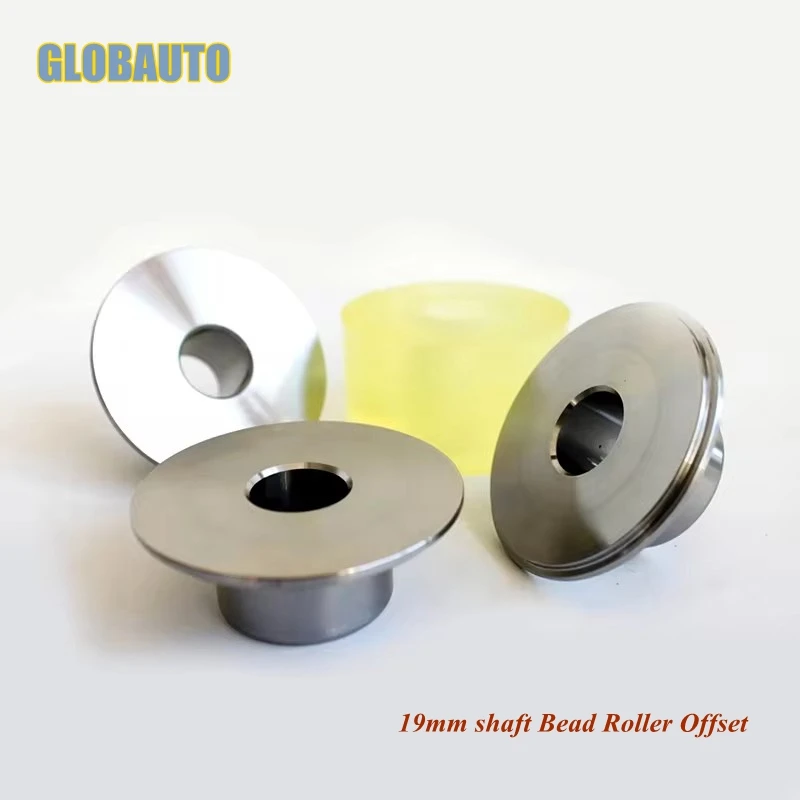 

GLOBAUTO 19mm shaft Bead Roller Offset and Tipping Dies With Polyurethane Wheel