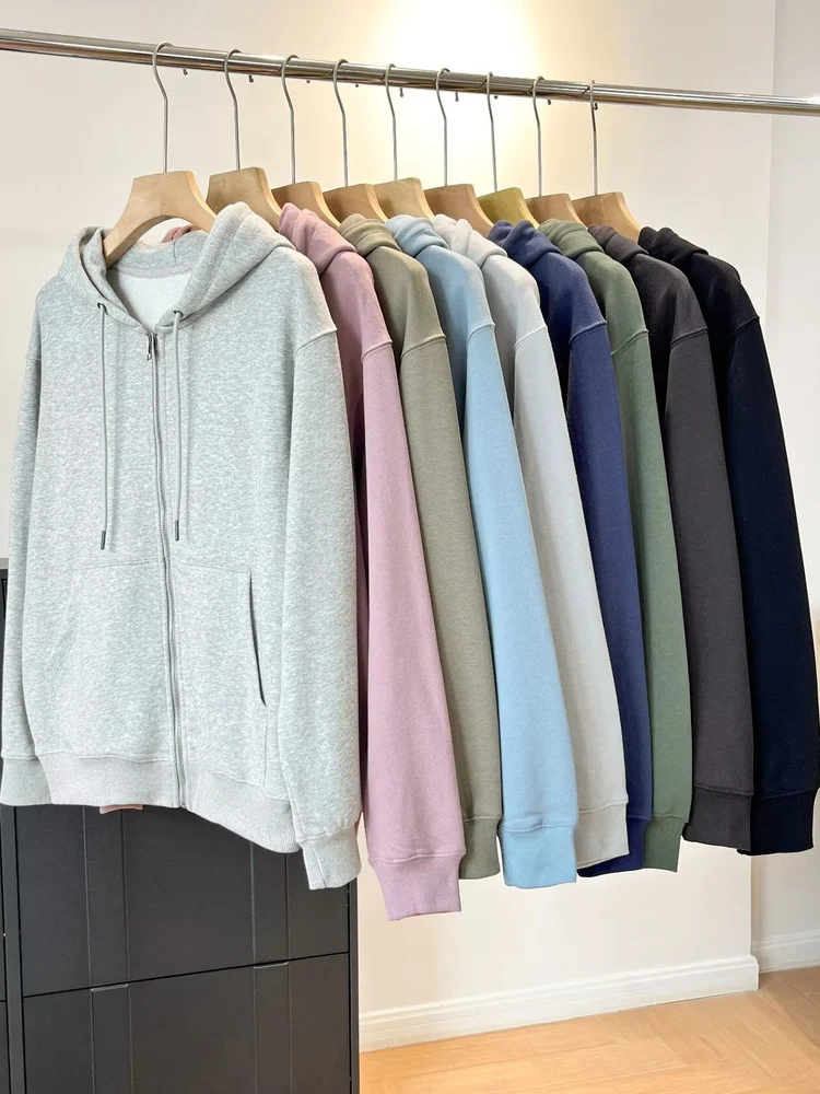 

Спортивный кардиган с капюшоном на молнии, толстовка с длинными рукавами, повседневная удобная свободная куртка для весны и осени