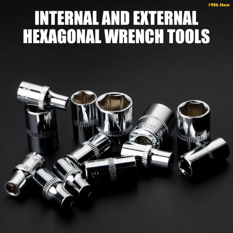 U1JB Essential Short Socket Wrench Spanner for Profession Use Mechanical Repair Tool