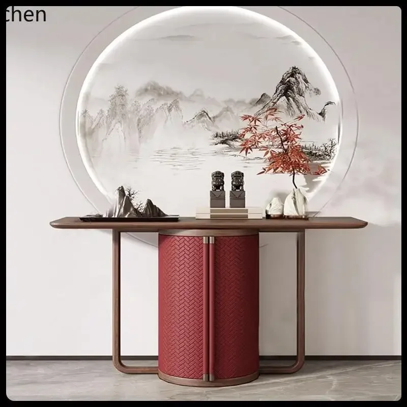 FZ New Chinese Light Luxury Retro Red Xuan Cabinet End View Table Hotel Dining Side Cabinet Cases Several Cases