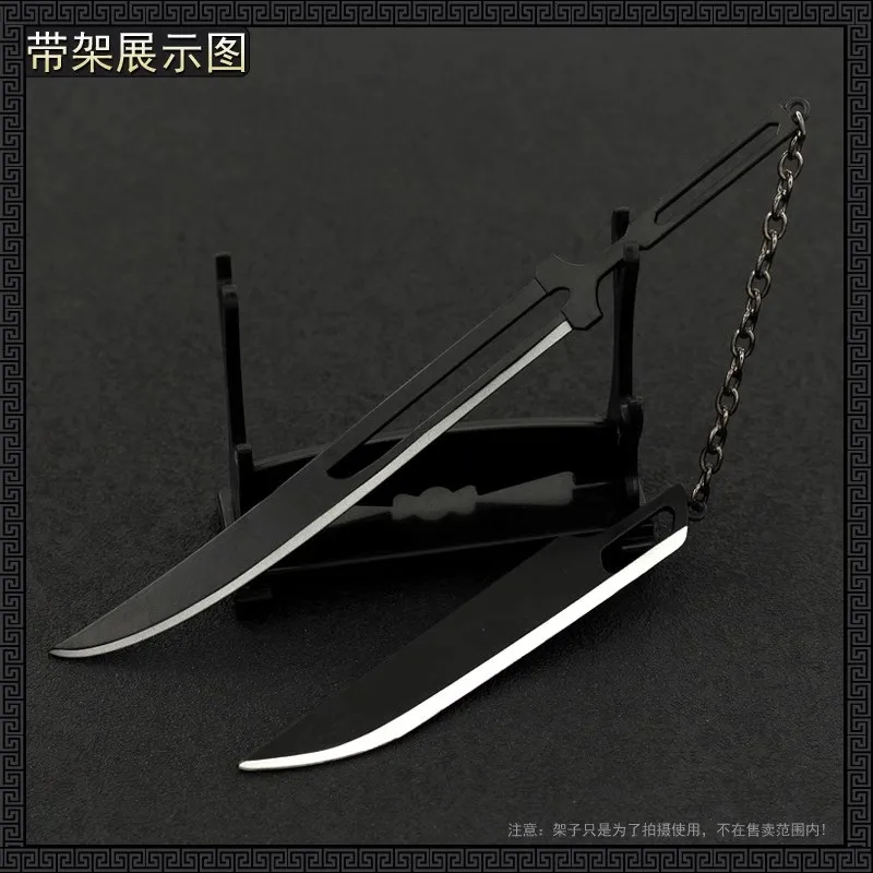 

Soldier Miniature Cold Weapons Moon Slaying Double Blade High Quality Action Figure Model Toy Accessories Scene Props In Stock