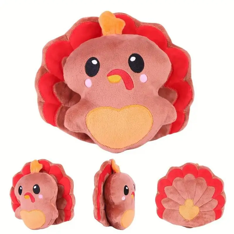 Turkey Plush Thanksgiving Pillow Toy Thanksgiving Decoration Stuffed Animal Toy Home Decor Plush Doll Cartoon Doll Plushies for