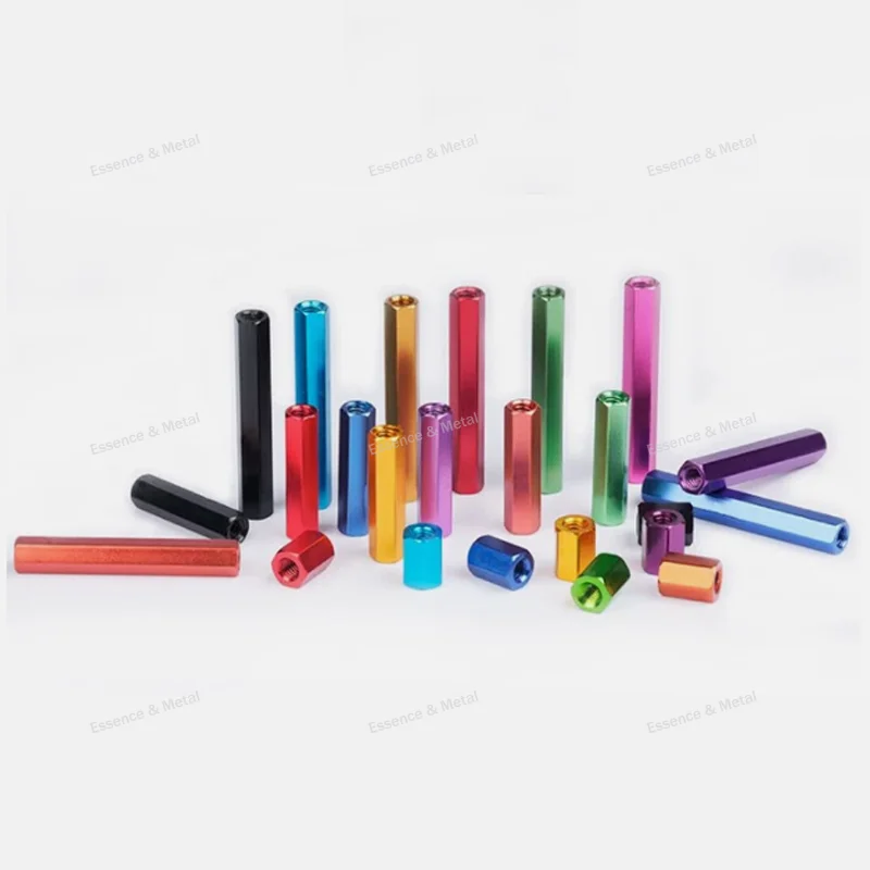 10pcs Aluminum Alloy Hexagonal Spacer Column Hexagonal Stud Nut M3 M3.5 Color Spacer Column Suitable For RC Parts Modification