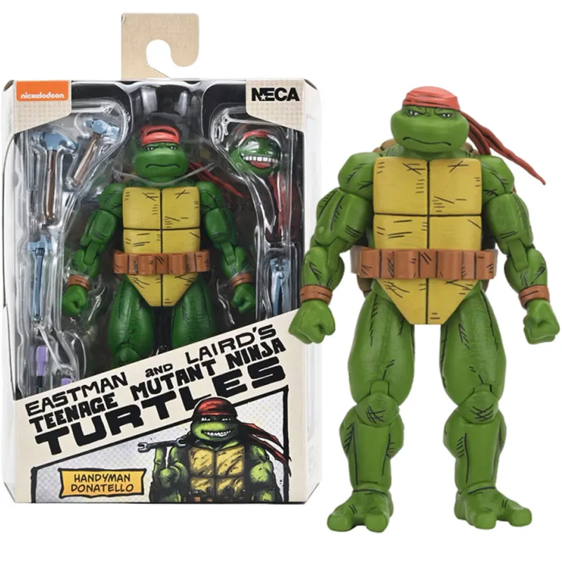 

NECA 54458 Модель черепахи ниндзя-подростка TMNT Donatello Фигурка аниме Фигурки Периферийные 7-дюймовые фигурки Оригинальный подарок