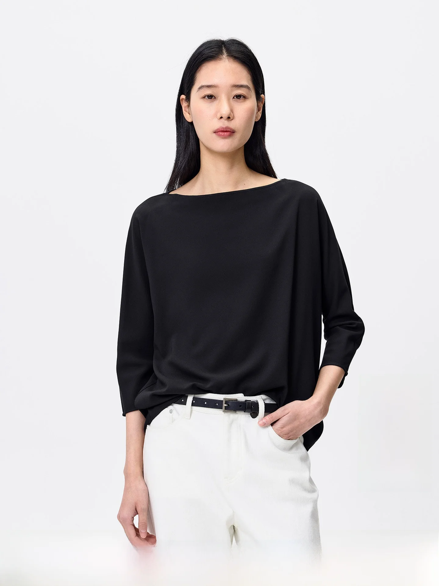 

Skin-friendly Comfortable Women's Acetate Fiber Long Sve Crew Ne Pullover irt Breathable Lightweight Spring Faion