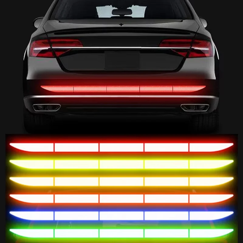 Car Reflective Tape Warning Safety Sticker Anti Collision Warning Reflective Stickers Automobile Trunk Reflectante Accessories