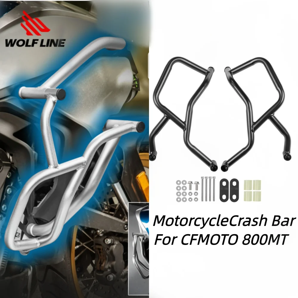 

Crash Bar for CFMOTO 800MT 2021 2022 2023 Bumper Protection Motorcycle Engine Guard Defense Bumper Steel Accessories Parts
