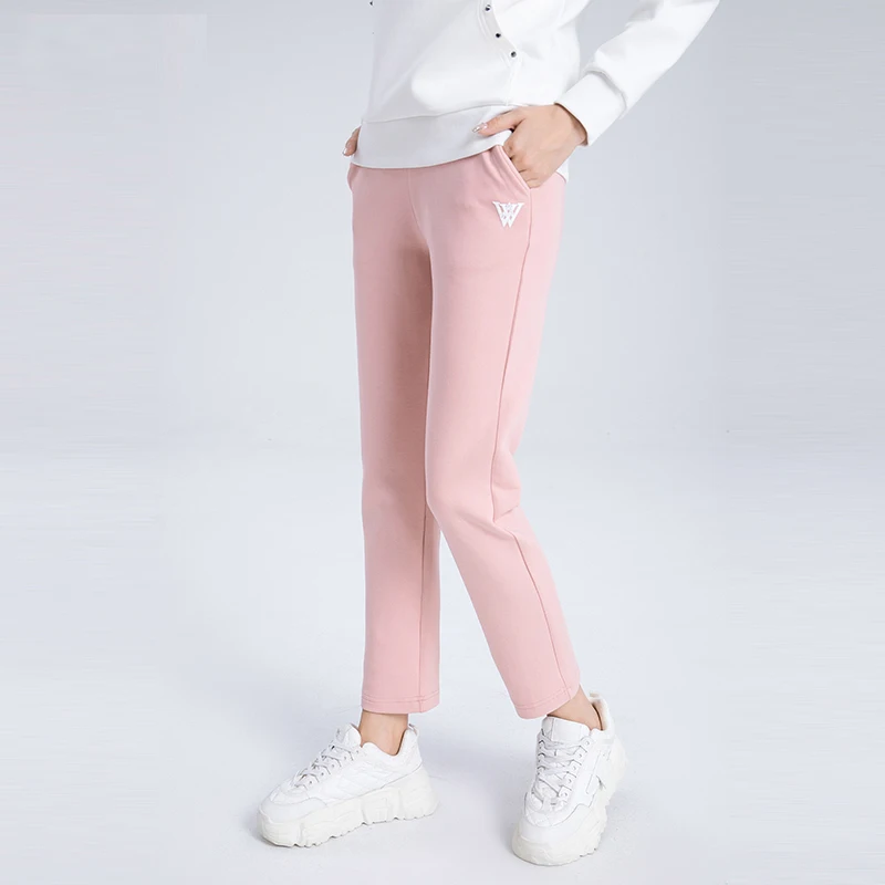 Autumn New Ladies Golf Apparel Outdoor Sports Length Pants Comfortable Breathable White Or Black Casual Sweatpants Free Shipping