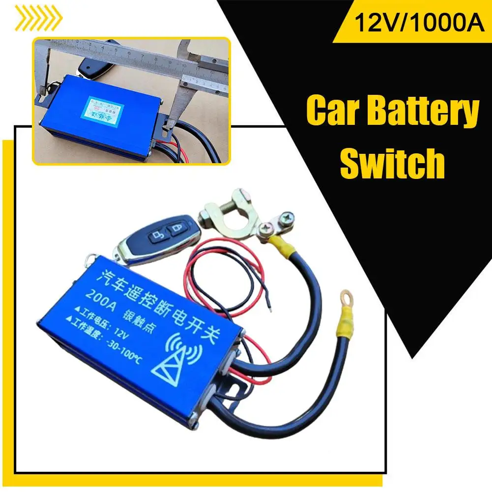 

1 Pc Universal Car Battery Isolator Master Switches With Off Disconnect Control Battery Remote Disconnect Cut With Wireless M3m4