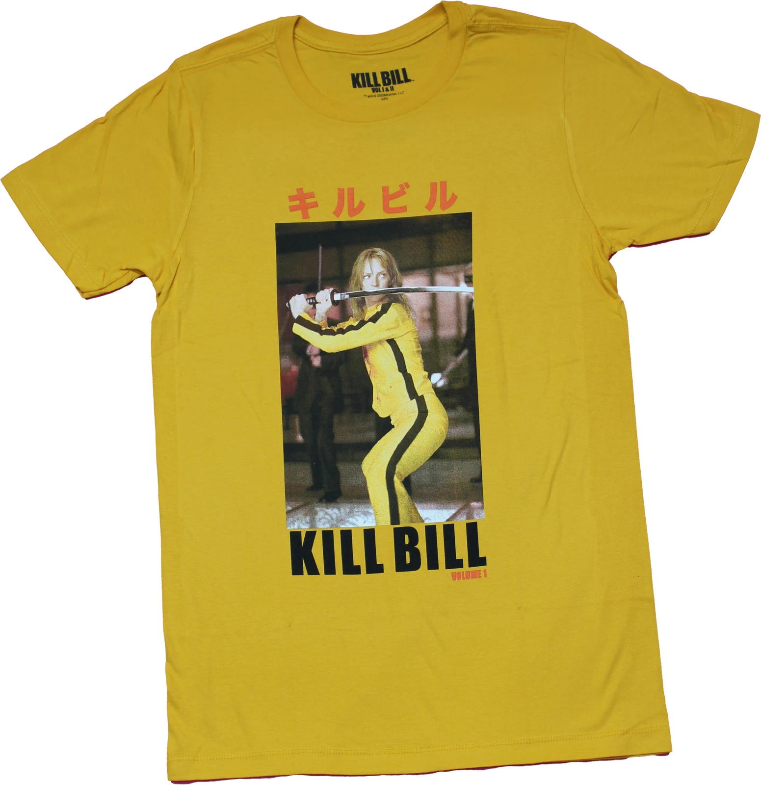 تي شيرت Kill Bill للرجال - The Bride Sword Sce أصفر