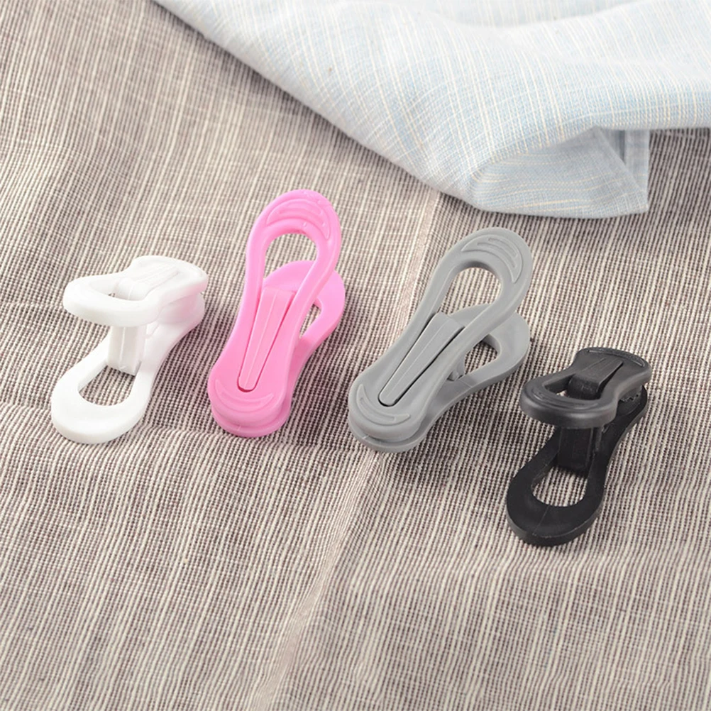 

10 Pcs Anti-slip Clothes Hanger Clip Hangers Clips for Hanging Sock Holder Laundry Small Plastic Chip